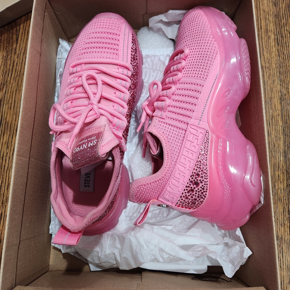 Steve Madden Maxima Rhinestones Hot Pink
